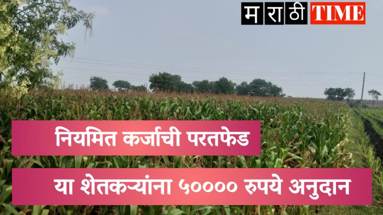 या नियमित कर्जफेड करणाऱ्या शेतकऱ्यांना 50000 रुपये अनुदान जाहीर: जिल्हा उपनिबंधक