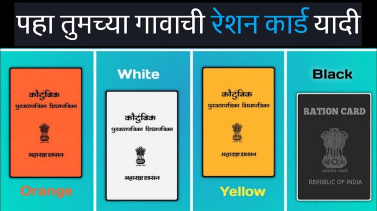 आपल्या गावाची रेशन कार्ड यादी पहा तमच्या मोबाईलवर | Village wise ration card list.