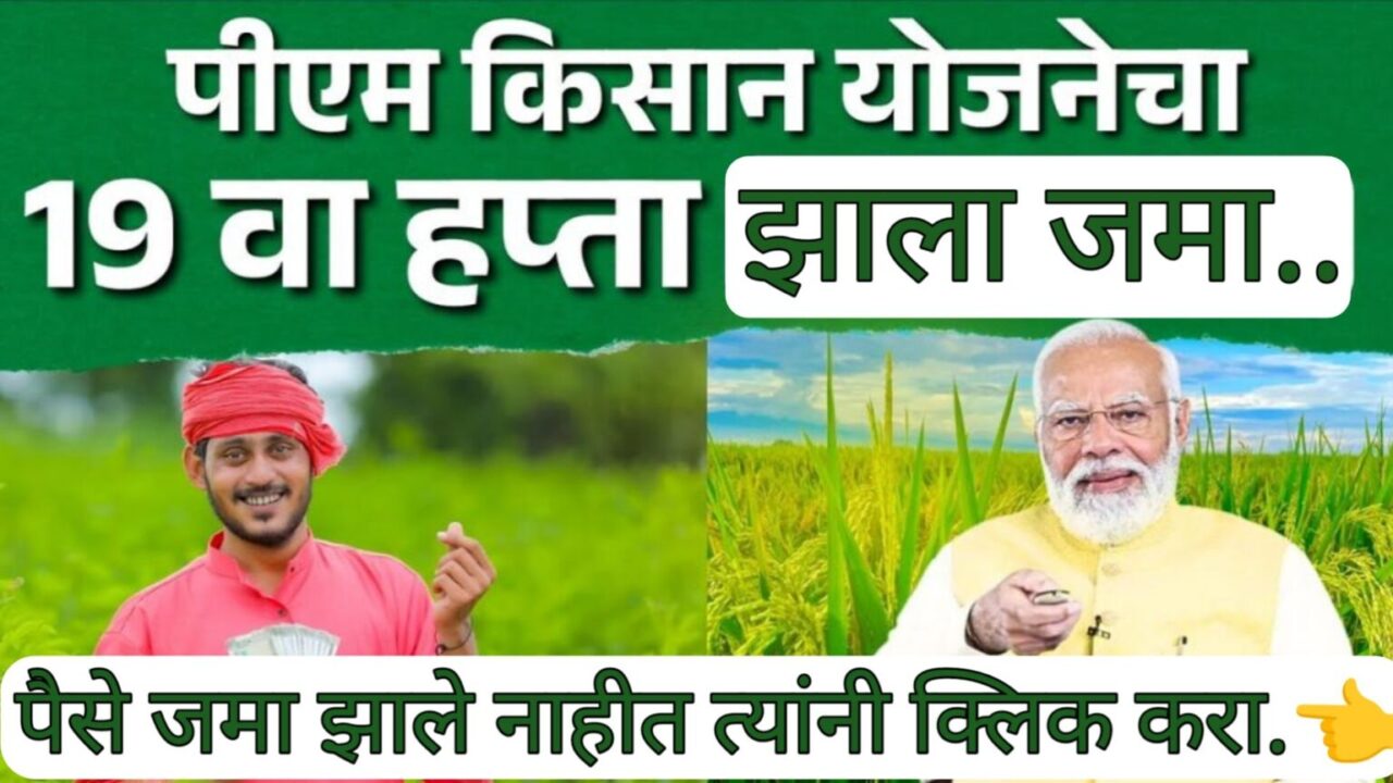 पीएम किसान योजनेचा १९वा हप्ता जमा – अजून पैसे मिळाले नाहीत? Check pm kisan beneficiary status and list