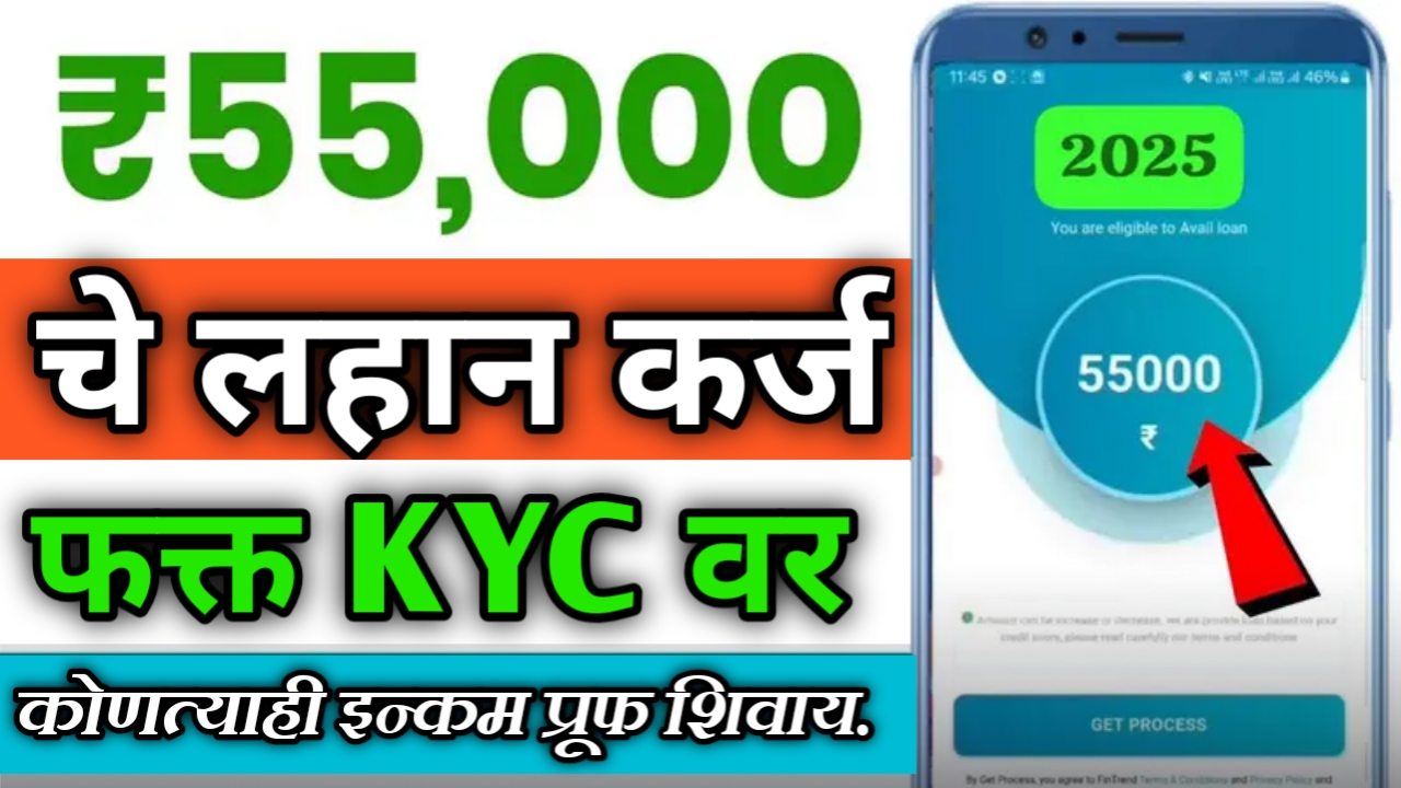 फक्त आधार आणि पॅन कार्डवर ₹55,000 पर्यंत लोन – apply for personal loan, अर्ज करा!