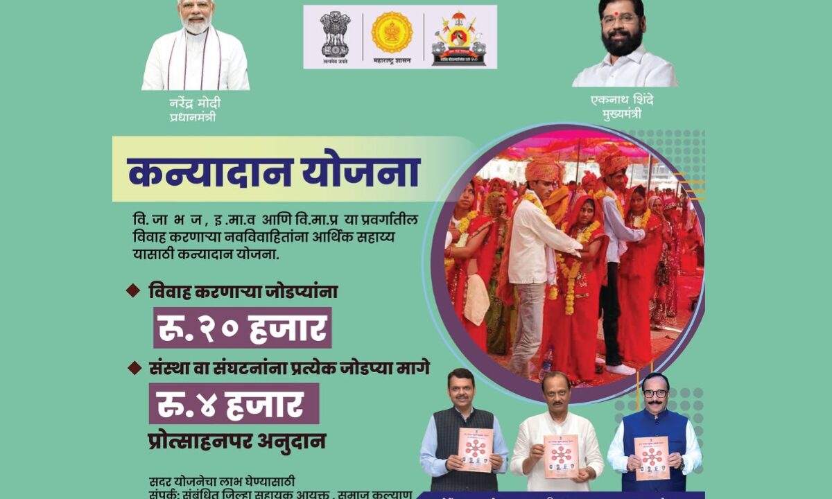 राज्य सरकारचा मोठा निर्णय : मुलींच्या लग्नासाठी मिळणार १ लाख रुपये, फक्त याच मुली पात्र!