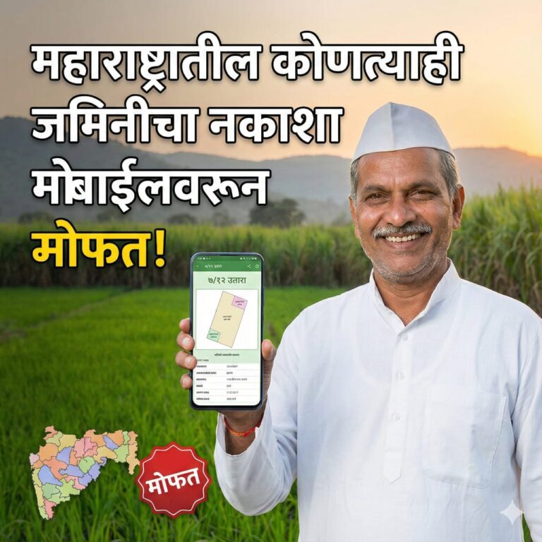 जमिनीचा नकाशा ऑनलाइन कसा पहायचा. | Land record map Maharashtra
