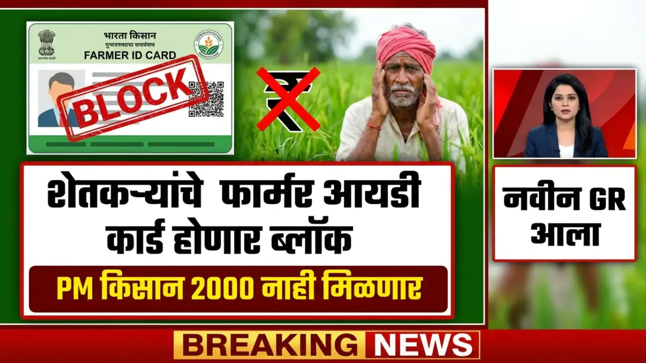 एका चुकीमुळे फॉर्मर आयडी ५ वर्षांसाठी ब्लॉक? सरकारी योजनांचा लाभ कायमचा बंद! नवीन नियम जाणून घ्या.
