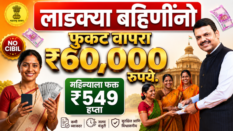 सिबिल शिवाय 60000 रुपयांचे कर्ज 100% सुरक्षित | get loan of 60000 without cibil