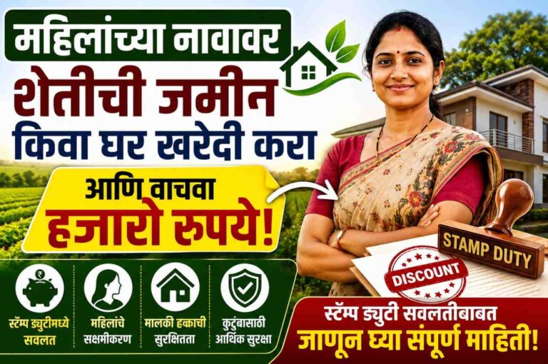 लाखो रुपयांची बचत! महिलांच्या नावावर घर-जमीन घेतल्यास सरकार देतंय 'ही' खास सवलत – लगेच जाणून घ्या!