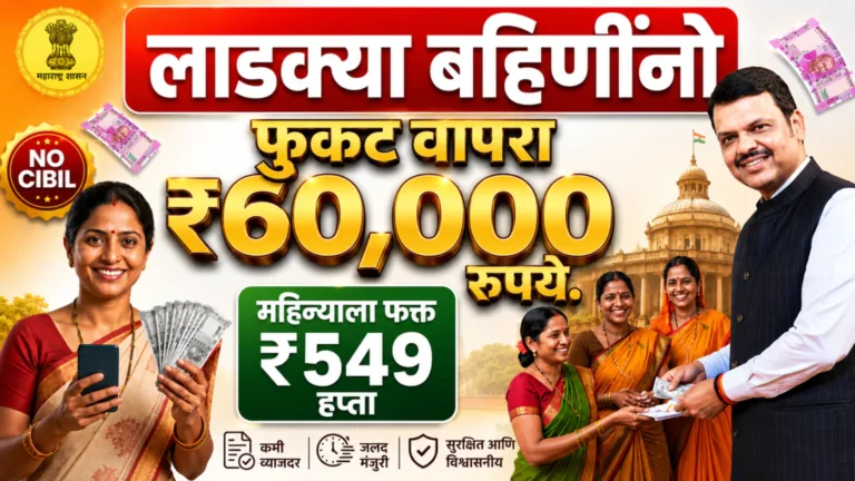 सिबिल शिवाय 60000 रुपयांचे कर्ज 100% सुरक्षित | get loan of 60000 without cibil
