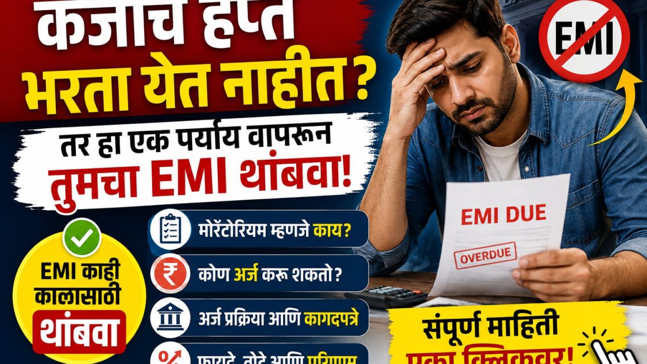 EMI भरता येत नाही? Loan Moratorium वापरून काही काळासाठी हप्ते थांबवा; फायदे, तोटे आणि संपूर्ण प्रक्रिया जाणून घ्या.