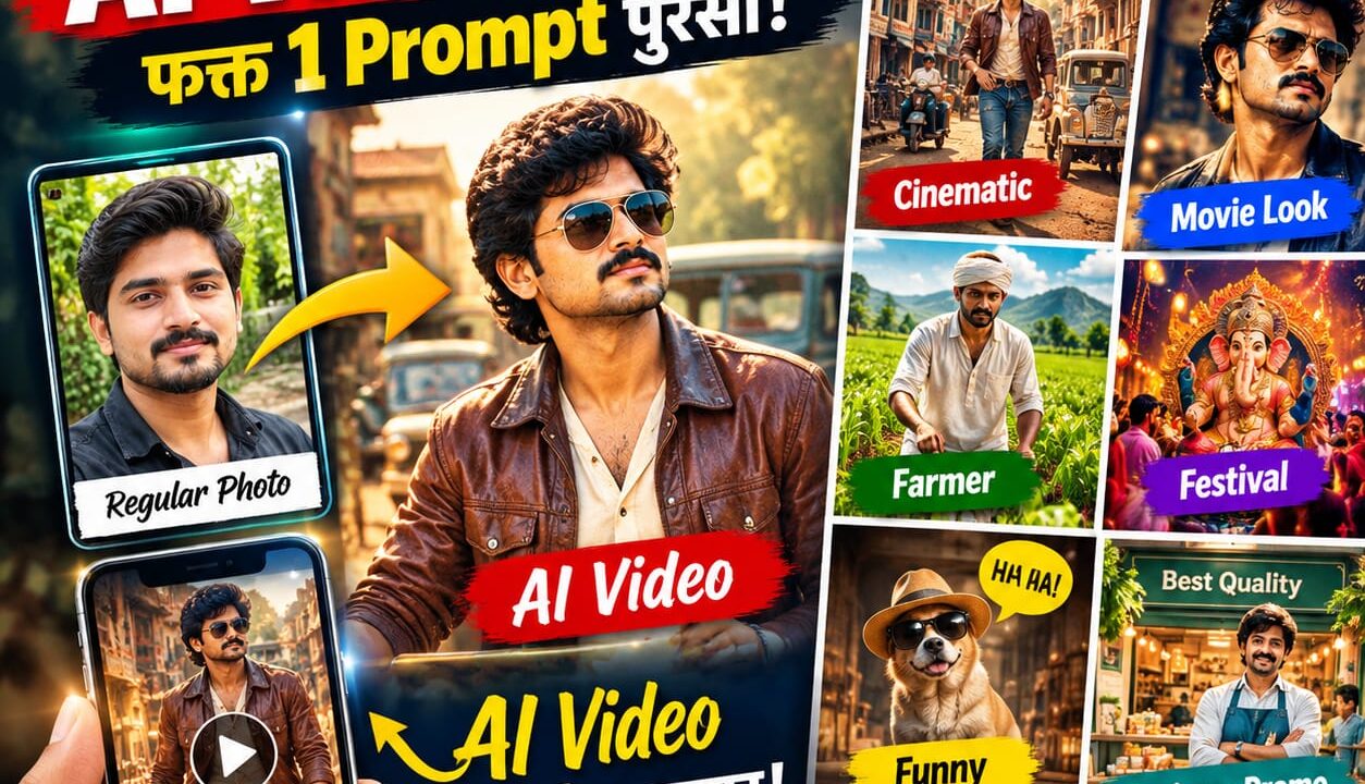 Create AI video: कोणत्याही प्रकारचा AI Video कसा बनवायचा? फोटो आणि Prompt वापरून Video तयार करण्याची सोपी पद्धत