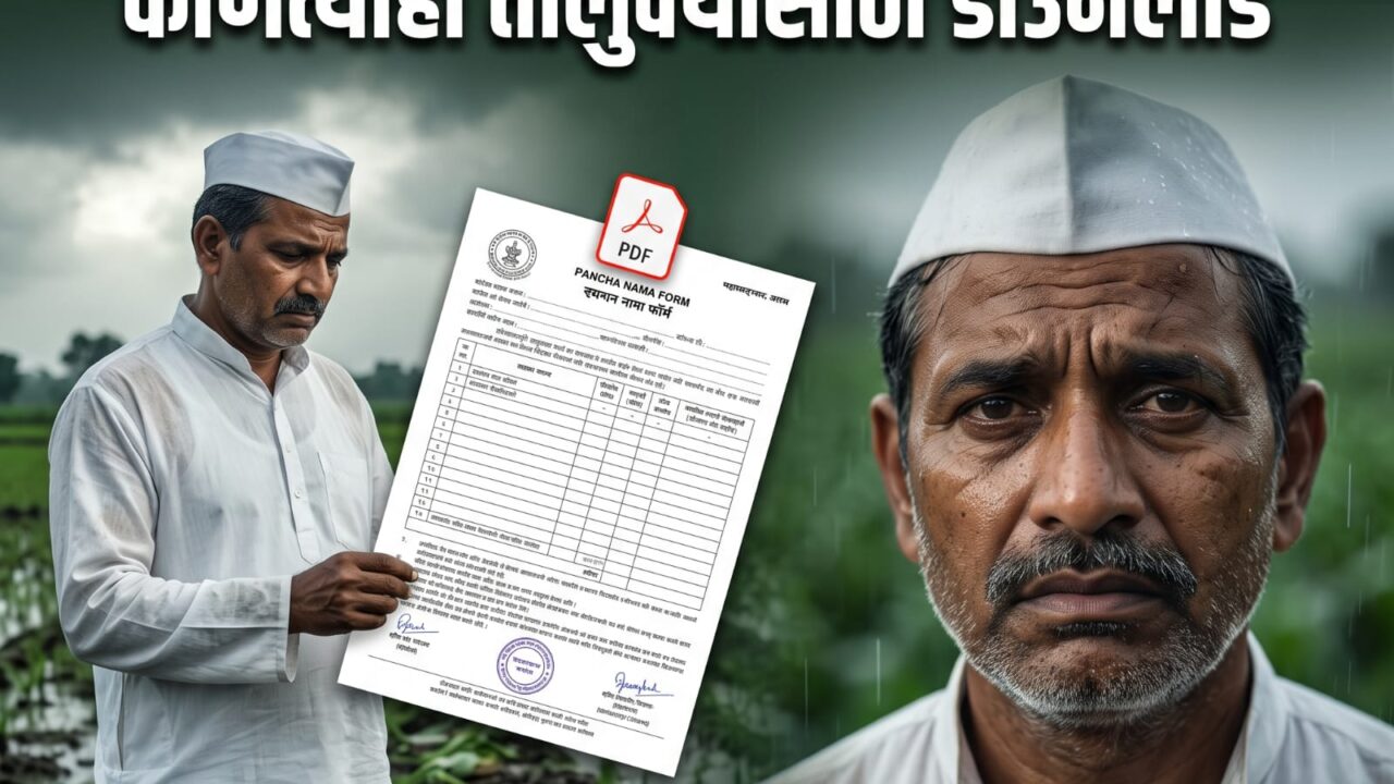 नुकसान पंचनामा फॉर्म PDF डाउनलोड | कोणत्याही तालुक्यासाठी पंचनामा फॉर्म